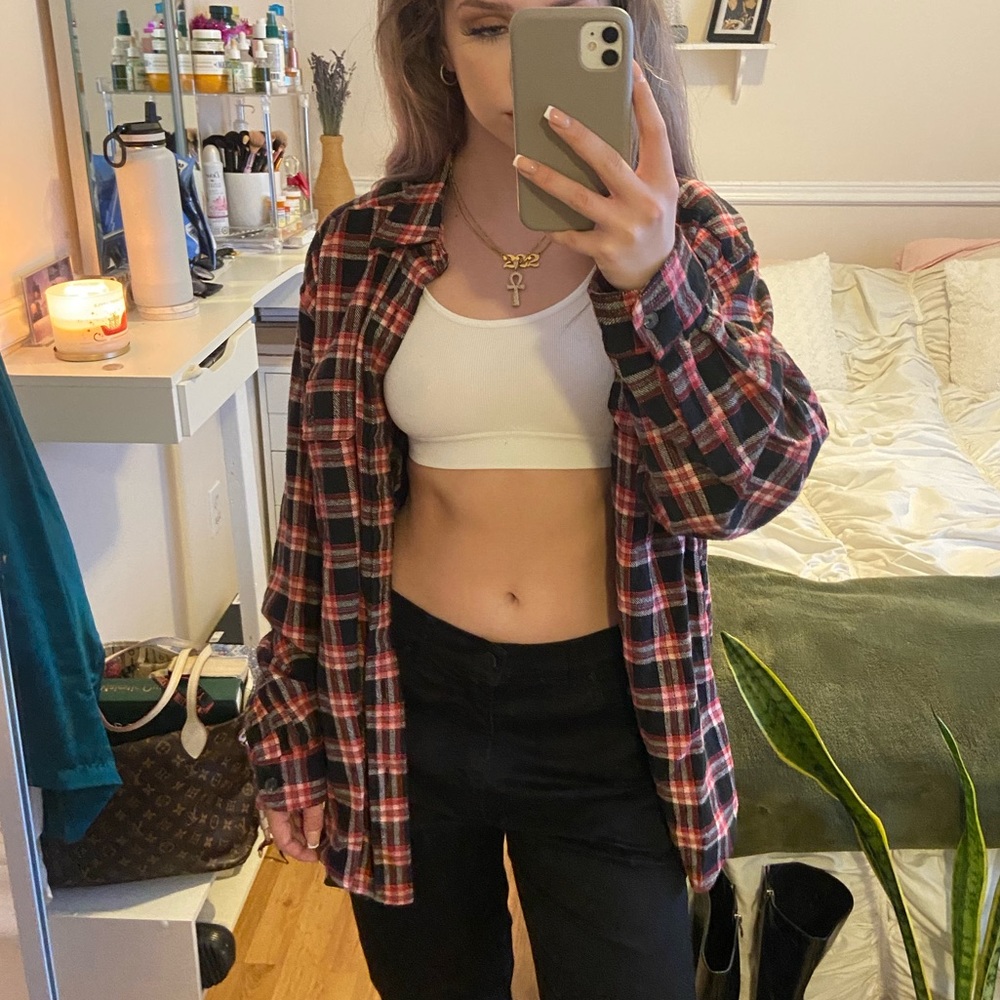 Oversized cozy flannel